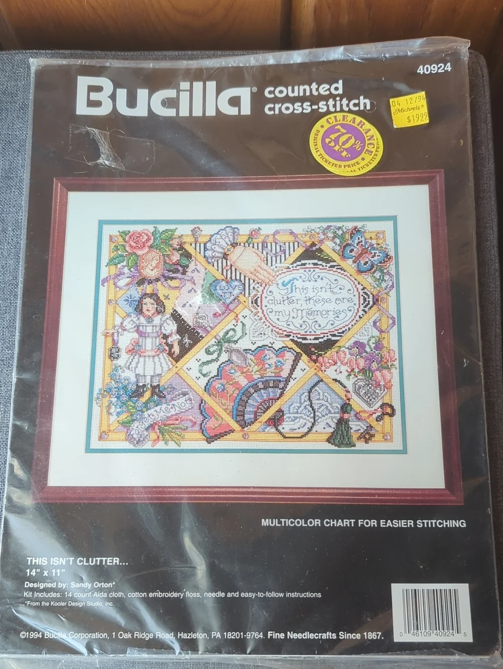 Counted Cross-Stitch Wall Art Kit Bundle Of 2